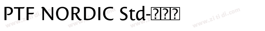 PTF NORDIC Std字体转换